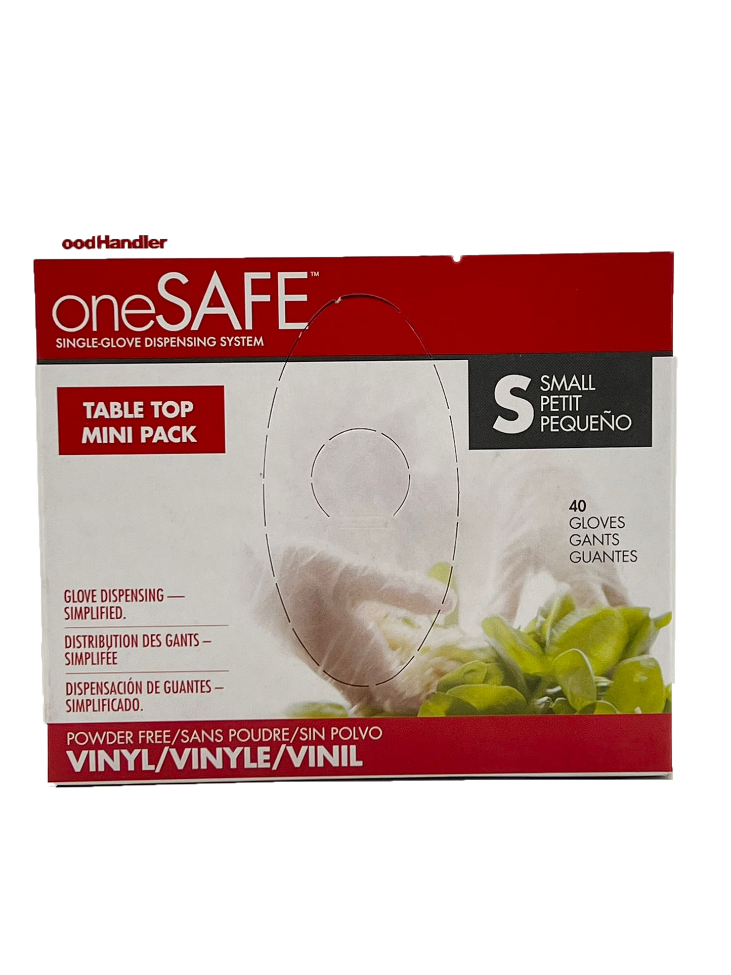 One Safe - Clear Vinyl Disposable Gloves (40 in a pack) (Small)