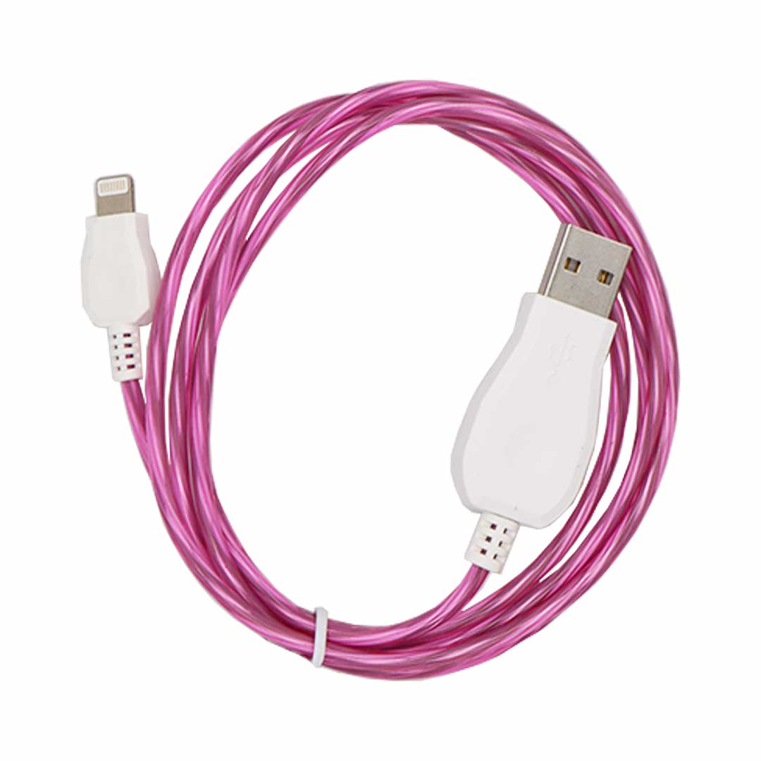 LED Light up USB to iPhone Cable- 3ft
