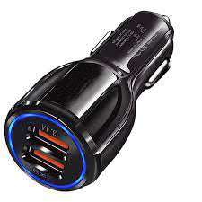 Qualcomm Car Charger Adapter 35W - 2 Port USB (6A QC 3.0)