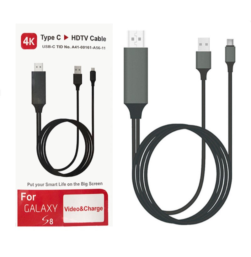 4K USB Type-C To HDTV Cable (2M- Red)