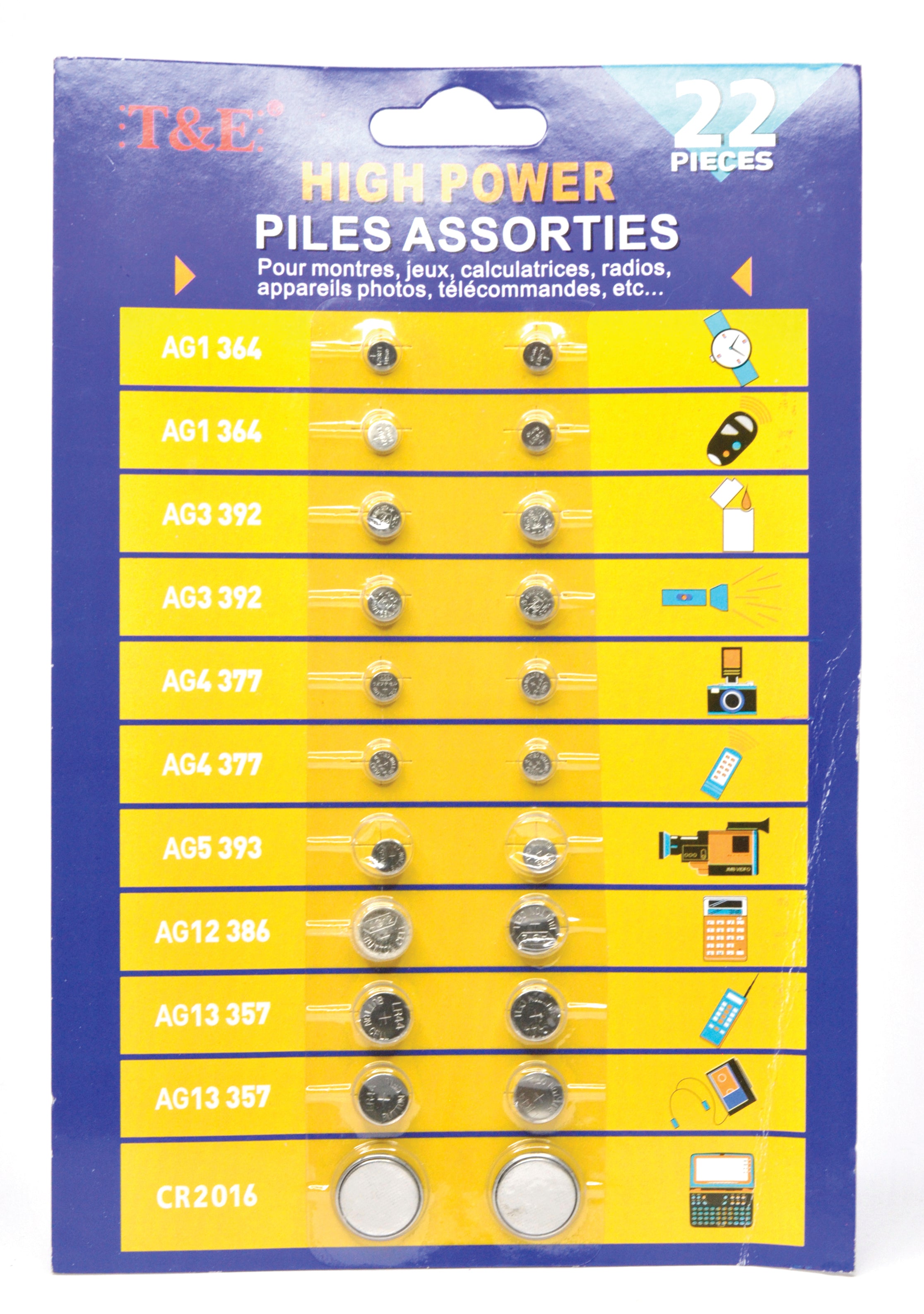 T&E Assorted Battery (22pcs) – Cowboy World