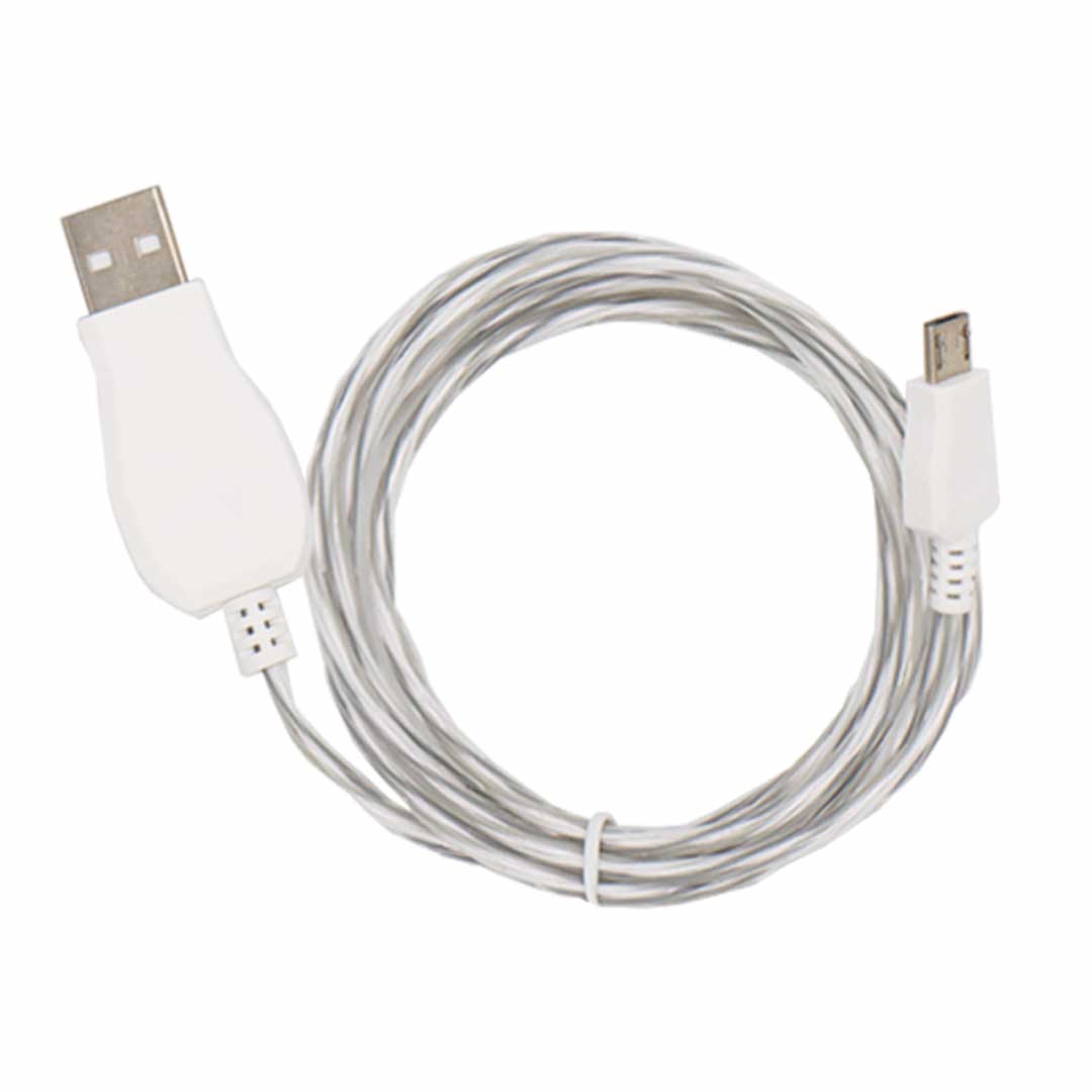 LED Light up Cable for Micro USB (V8/ V9) - 3ft