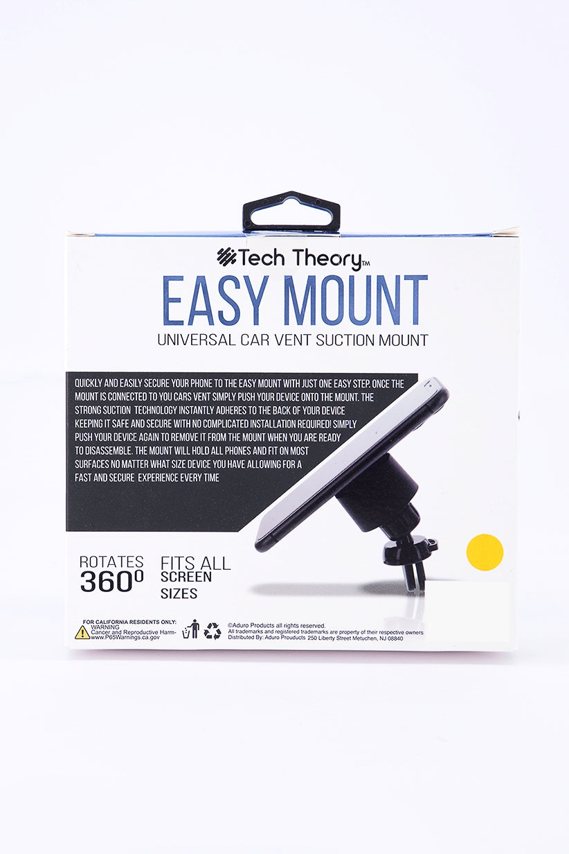 Tech Theory - Easy Mount Universal Car Vent Suction Mount (TT-SCTM-01)