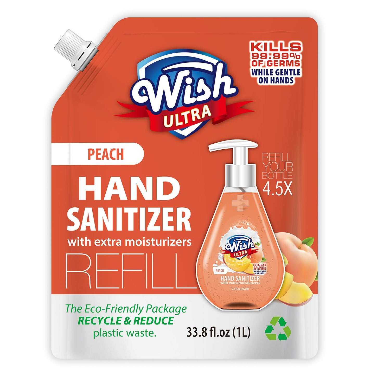 Wish Hand Sanitizer with Refill Pack (33.8 oz.) (60 Cases = 600 Ct. per Pallet) (Unit Price- $3)