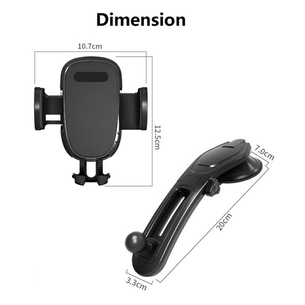 Universal Smartphone Car Mount w/ Suction Cup (Blue Package)