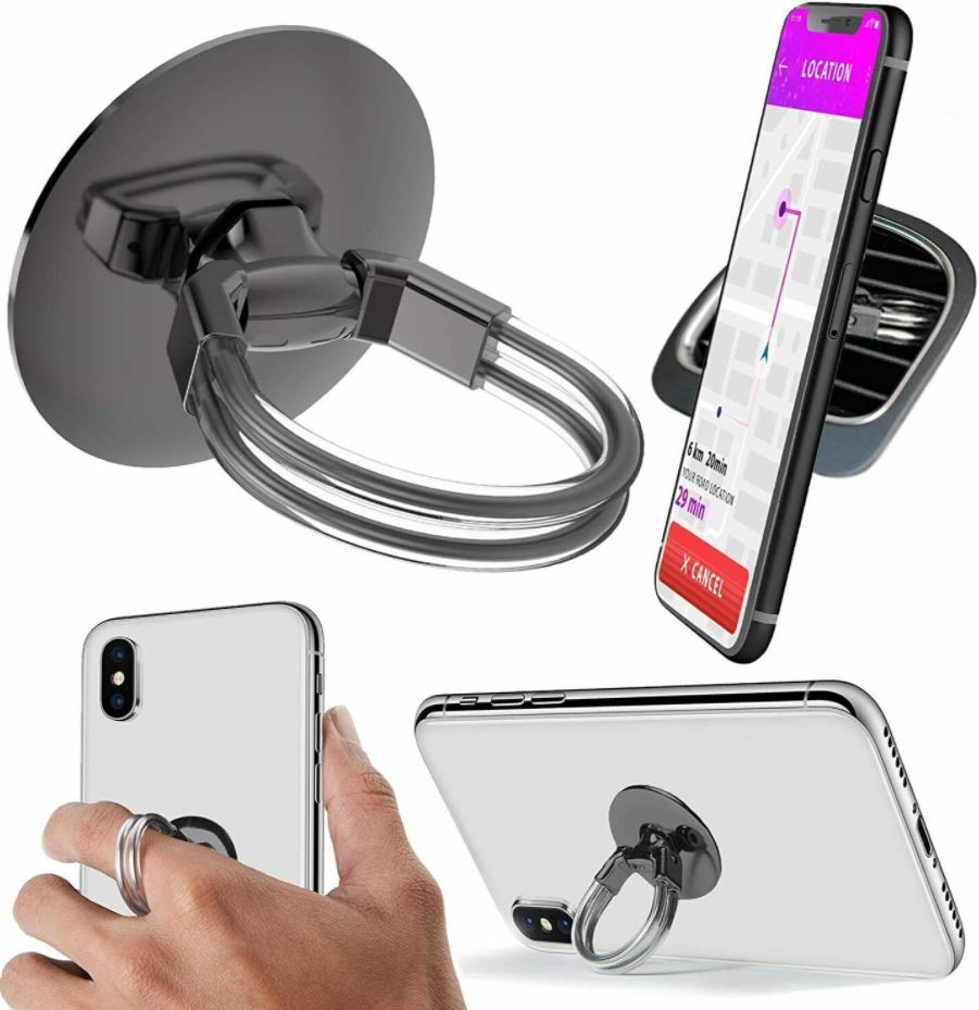 Aduro U Grip-Vent Ring Universal 3- In-1 Cell Phone Ring Holder
